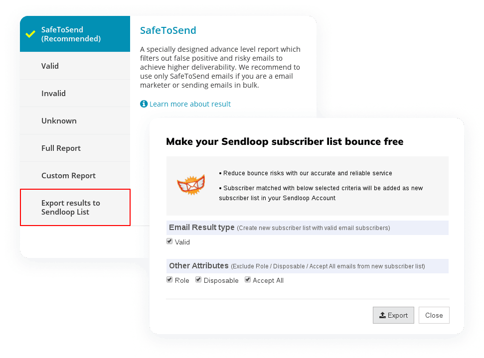 Minimize bounces with QuickEmailVerification and Sendloop image
